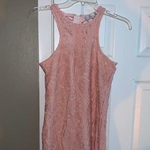 Lovers & Friends Peach Lace Dress